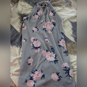 Candies Gray Floral Dress